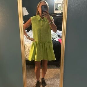 Green Zara dress Sz S
